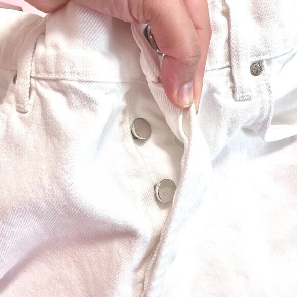 Anine Bing White Denim Straight Leg Jeans Size 30 - Picture 9 of 9